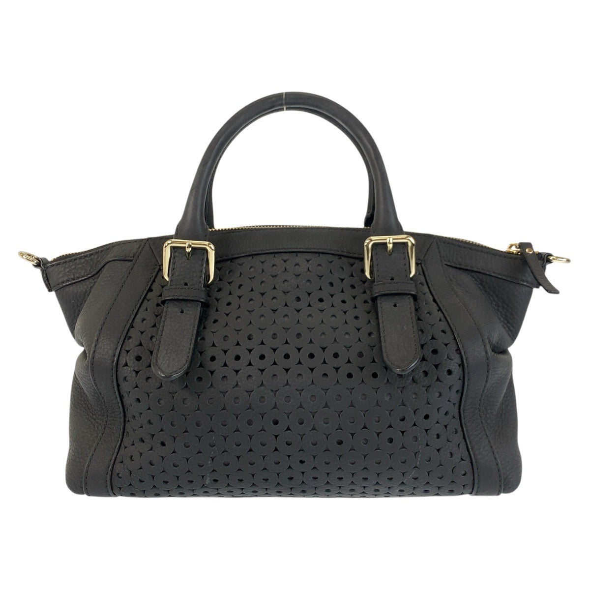 22957
Kate Spade Mercer Isle Small Sloane Black Gold Hardware Leather Handbag Shoulder Bag 2way Women's ABP14
