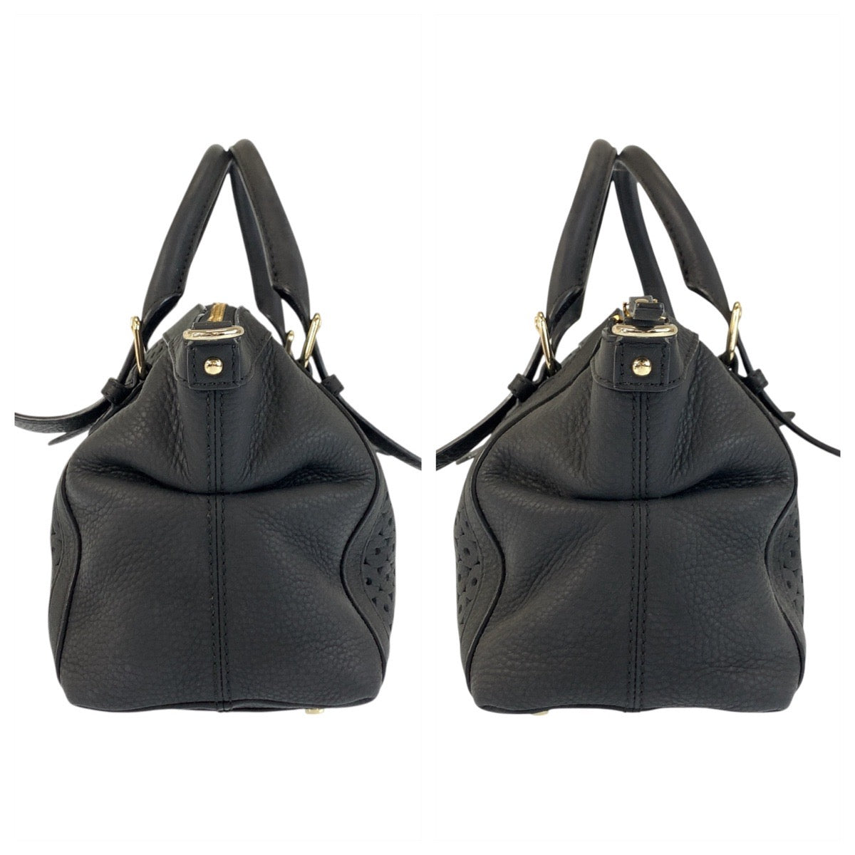 22957
Kate Spade Mercer Isle Small Sloane Black Gold Hardware Leather Handbag Shoulder Bag 2way Women's ABP14