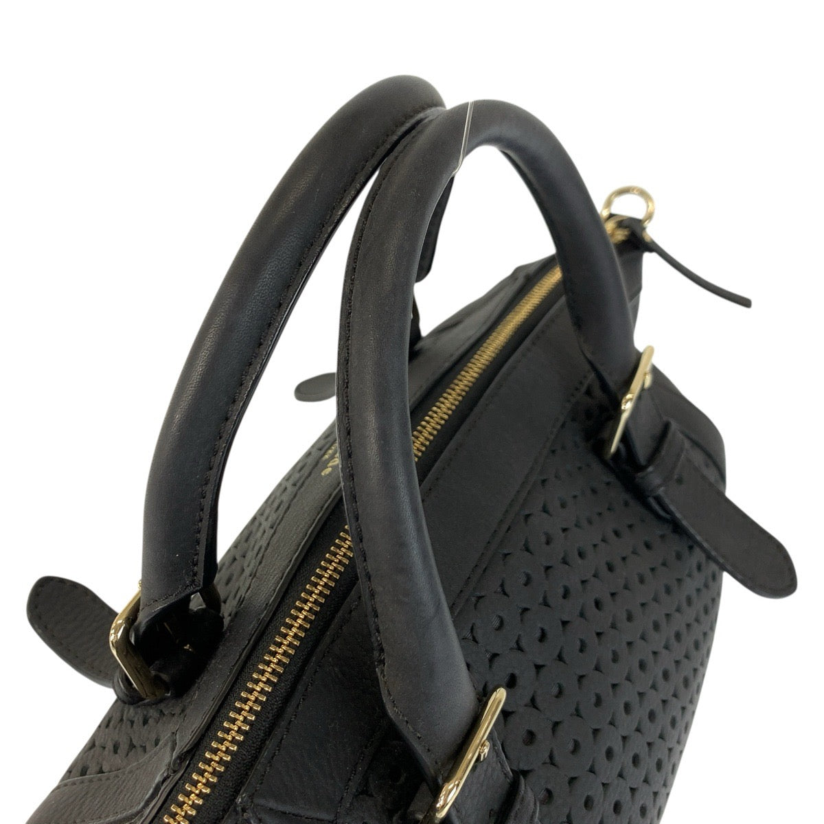 22957
Kate Spade Mercer Isle Small Sloane Black Gold Hardware Leather Handbag Shoulder Bag 2way Women's ABP14