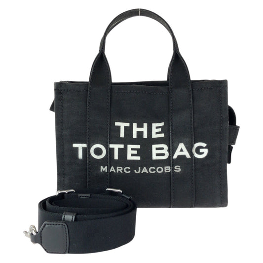 22958
MARC JACOBS マークジェイコブス ザ トート バッグ スモール 2way ブラック ホワイト シルバー金具 キャンバス M0016493 ミニトートバッグ ショルダーバッグ レディース AB7