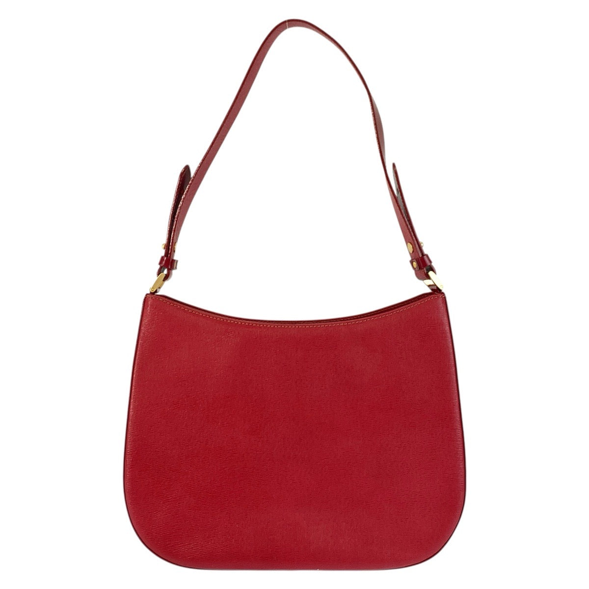 22961
Burberrys バーバリーズ 中チェック柄 レッド ゴールド金具 レザー ショルダーバッグ レディース A35