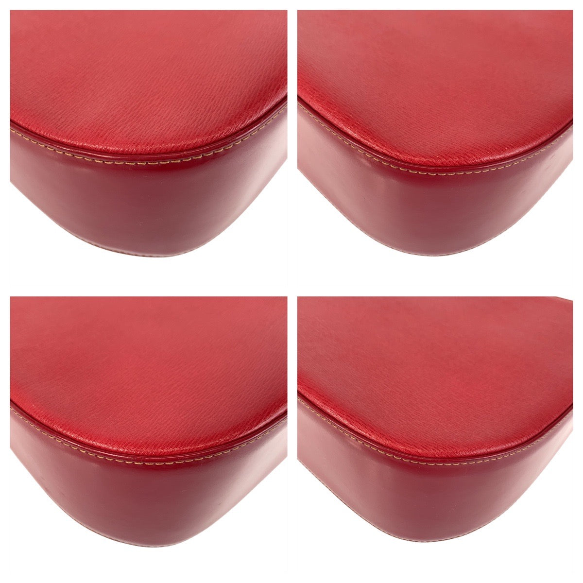 22961
Burberrys バーバリーズ 中チェック柄 レッド ゴールド金具 レザー ショルダーバッグ レディース A35