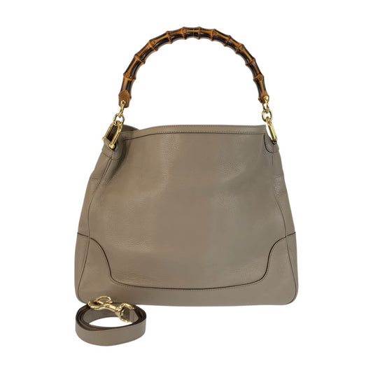 22965
GUCCI グッチ バンブー ダイアナ ベージュ グレージュ ゴールド金具 レザー 282315 ショルダーバッグ 2WAY レディース ABP66