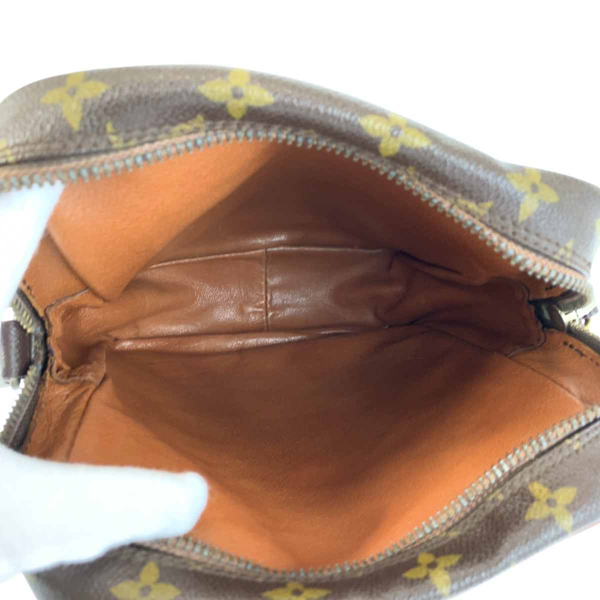 22973
LOUIS VUITTON ルイヴィトン モノグラム ダヌーブ ブラウン ゴールド金具 PVC M3552 ショルダーバッグ ポシェット レディース AB35