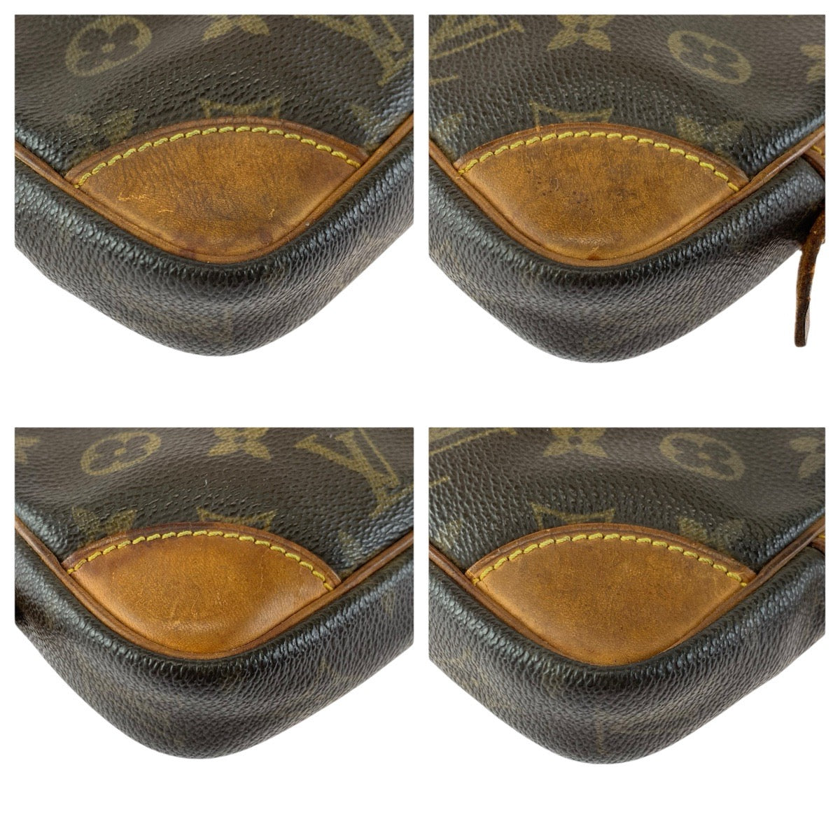 22976
LOUIS VUITTON ルイヴィトン モノグラム マルリードラゴンヌPM ブラウン ゴールド金具 PVC / レザー M51827 クラッチバッグ セカンドバッグ メンズ AB21