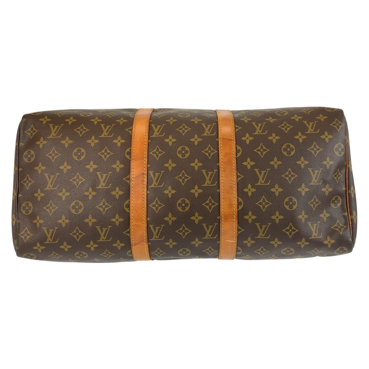 22977
LOUIS VUITTON Monogram Keepall 50 Brown Gold Hardware PVC / Leather M41426 Boston Bag Handbag Ladies B28
