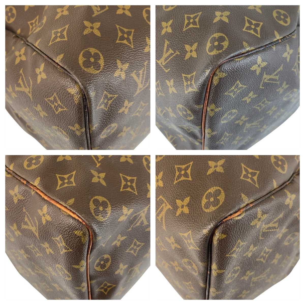 22977
LOUIS VUITTON Monogram Keepall 50 Brown Gold Hardware PVC / Leather M41426 Boston Bag Handbag Ladies B28