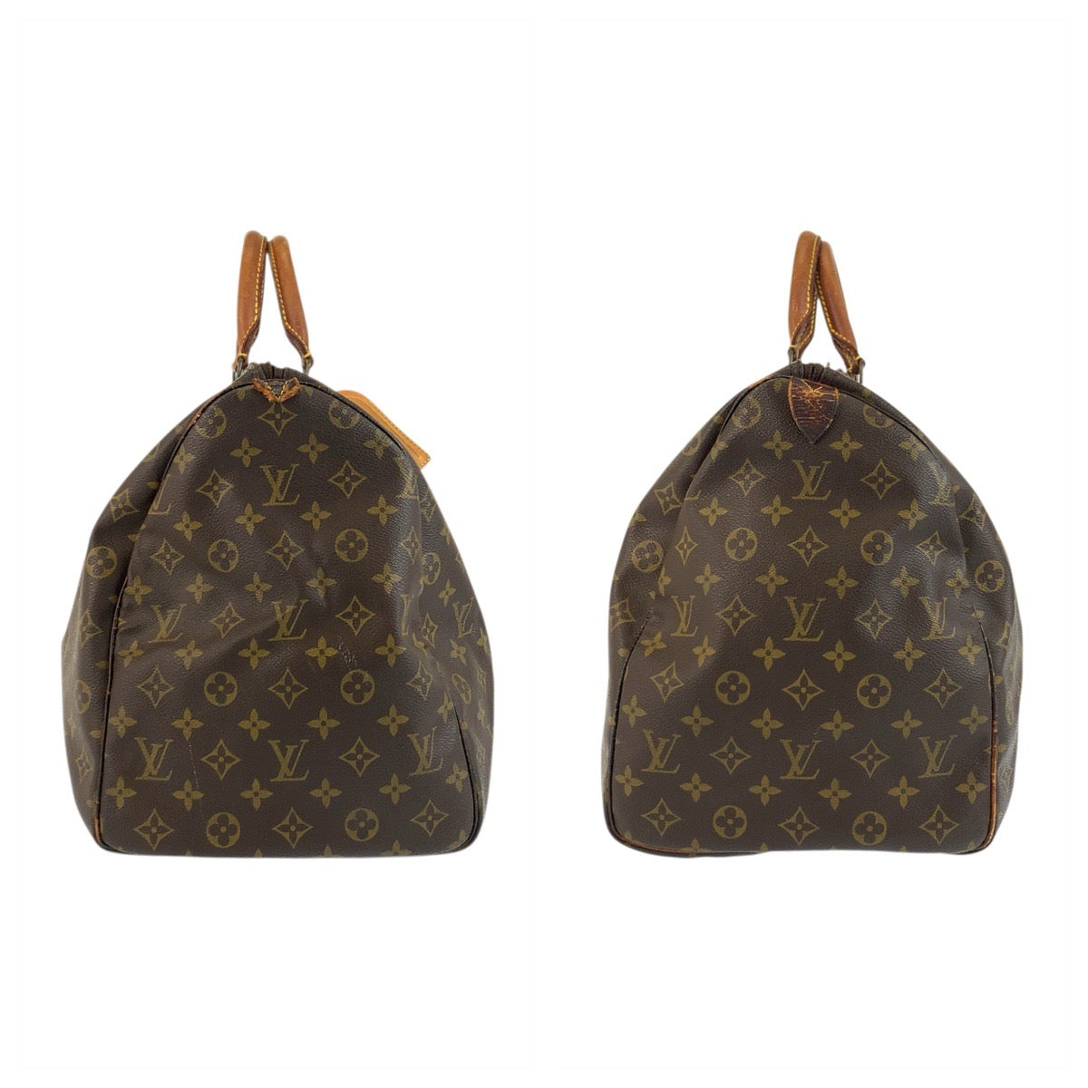 22977
LOUIS VUITTON Monogram Keepall 50 Brown Gold Hardware PVC / Leather M41426 Boston Bag Handbag Ladies B28
