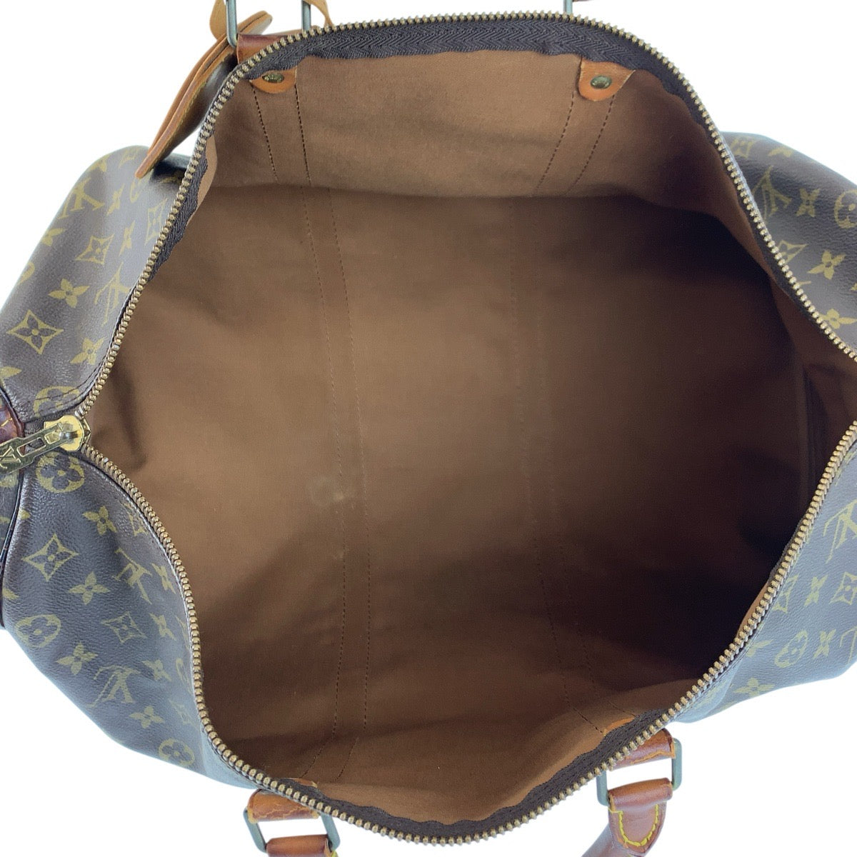 22977
LOUIS VUITTON Monogram Keepall 50 Brown Gold Hardware PVC / Leather M41426 Boston Bag Handbag Ladies B28