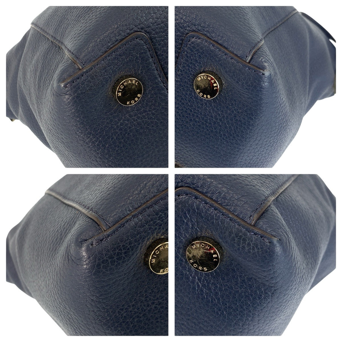 22978
Michael Kors 2-way Navy Gold Hardware Leather Shoulder Bag Tote Bag Ladies ABP7