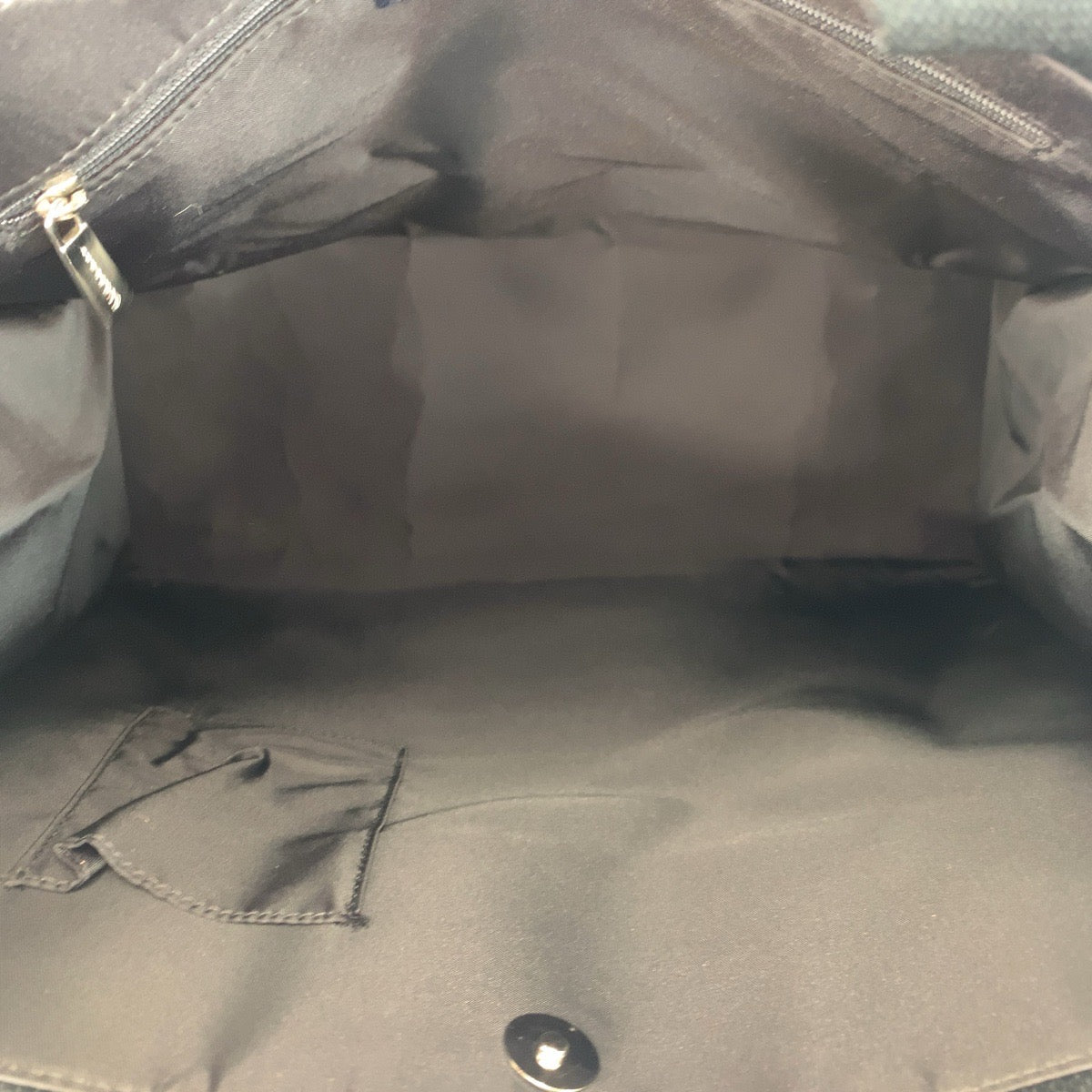 22982
BURBERRY Checkered Black Beige Silver Hardware Nylon Tote Bag Handbag Women's ABP21