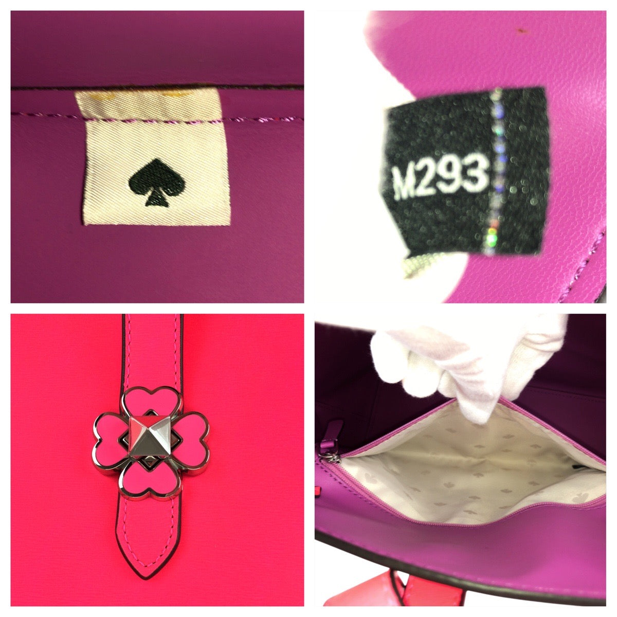 22986
Kate Spade ケイトスペード ピンク パープル シルバー金具 PVC WKRU6287 トートバッグ ショルダーバッグ レディース A10