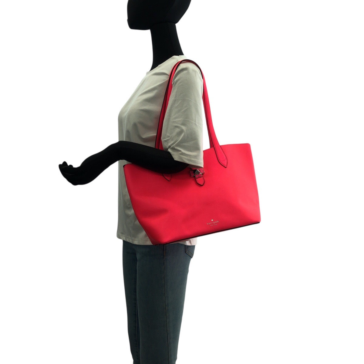 22986
Kate Spade ケイトスペード ピンク パープル シルバー金具 PVC WKRU6287 トートバッグ ショルダーバッグ レディース A10