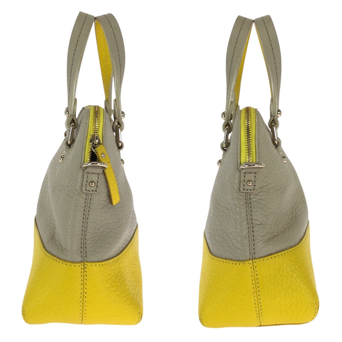 22989
Kate Spade ケイトスペード イエロー ベージュ レザー ハンドバッグ ショルダーバッグ 2way レディース AB8