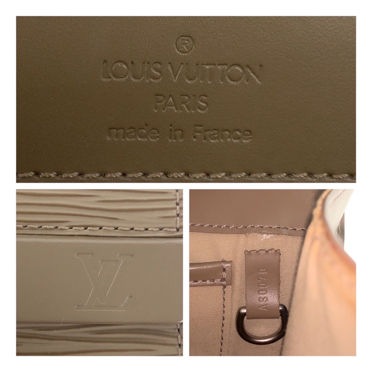 22992
LOUIS VUITTON ルイヴィトン エピ ラマチュエル ペッパー ベージュ シルバー金具 レザー M5247C ショルダーバッグ ポシェット レディース AB28
