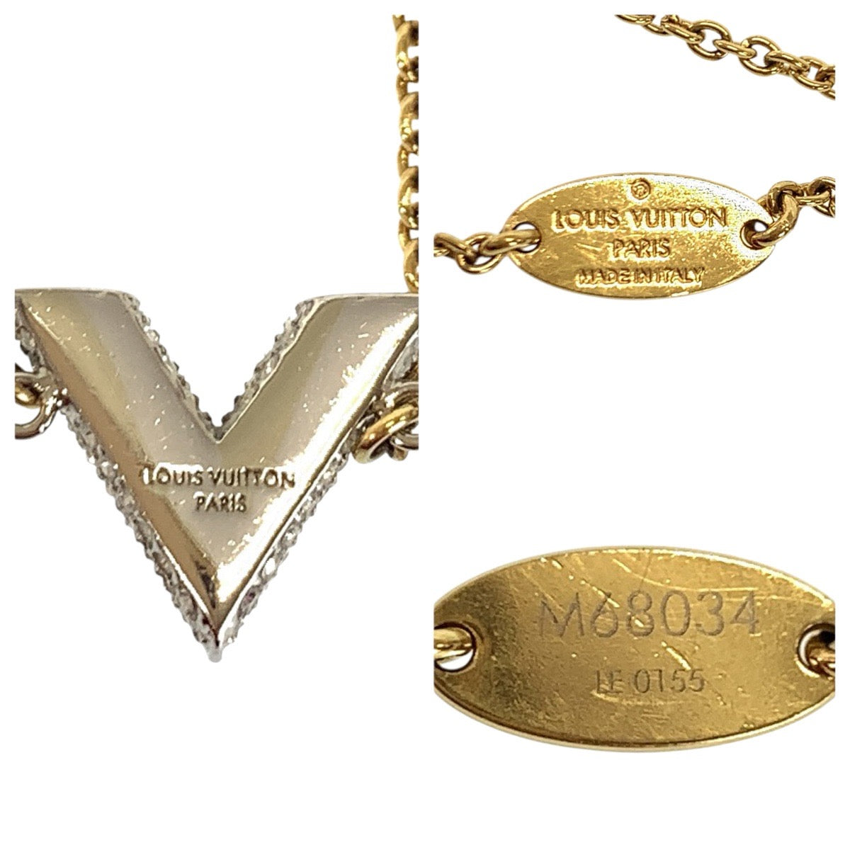 22994
LOUIS VUITTON ルイヴィトン エセンシャル V ストラス ゴールド シルバー メタル / クリスタル M68034 ブレスレット レディース ABP21
