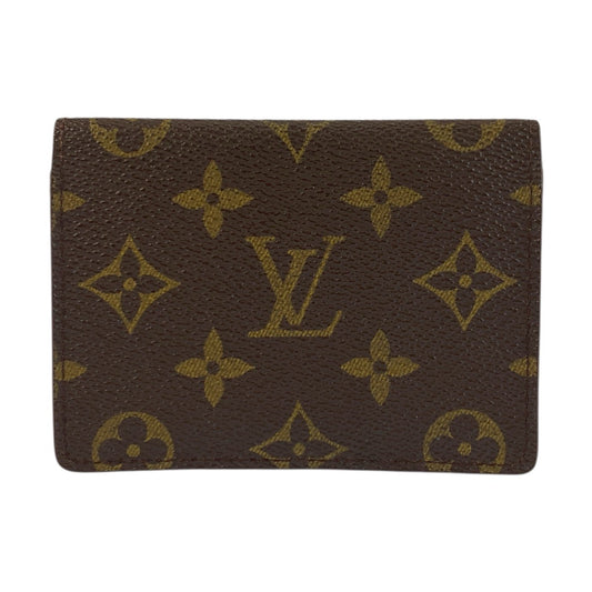 22999
LOUIS VUITTON ルイヴィトン モノグラム ポルト2カルトヴェルティカル ブラウン PVC M60533 パスケース 定期入れ カードケース メンズ AB5