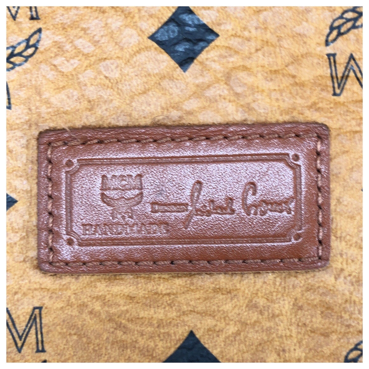 23000
MCM エム シー エム ヴィンテージ ヴィセトス ブラウン キャメル ゴールド金具 PVC ショルダーバッグ トートバッグ レディース AB21