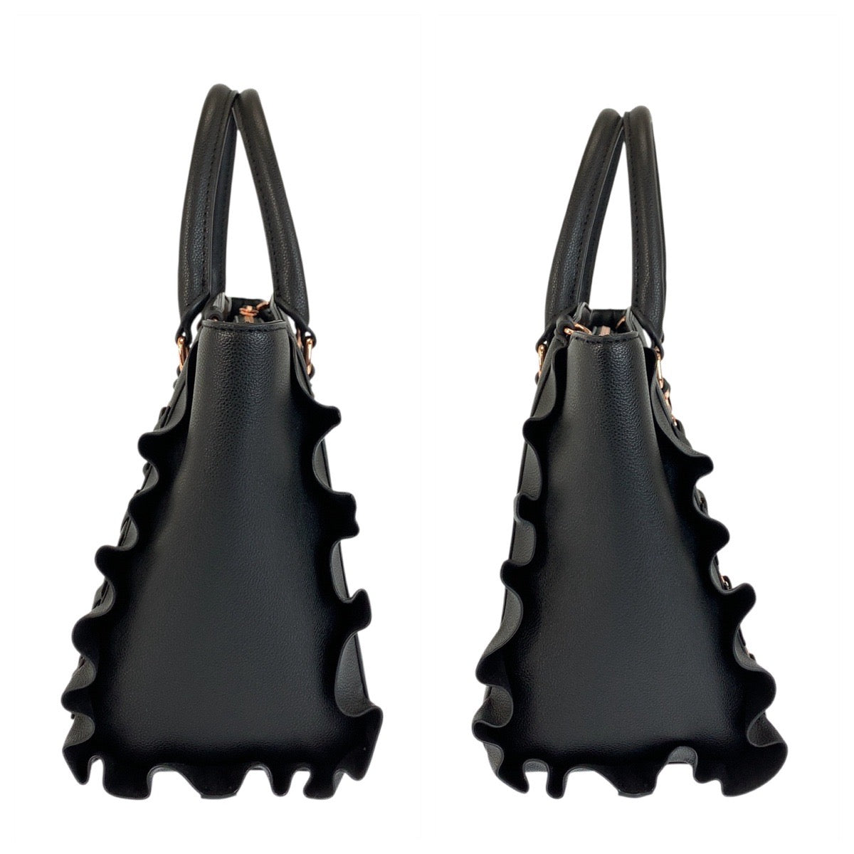 23005
Samantha Vega サマンサベガ レースアップハートビジューフラッタ― ブラック 黒 ゴールド金具 PVC ハンドバッグ ショルダーバッグ 2WAY レディース SA8