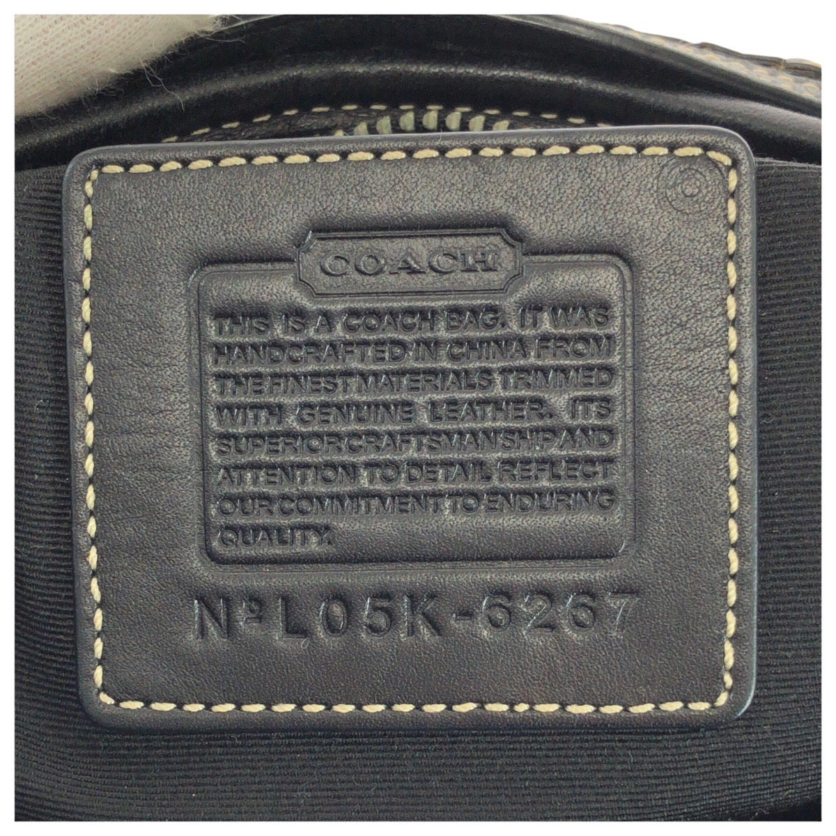 23010
COACH Signature Black Canvas / Leather 6267 Shoulder Bag Handbag Ladies ABP8