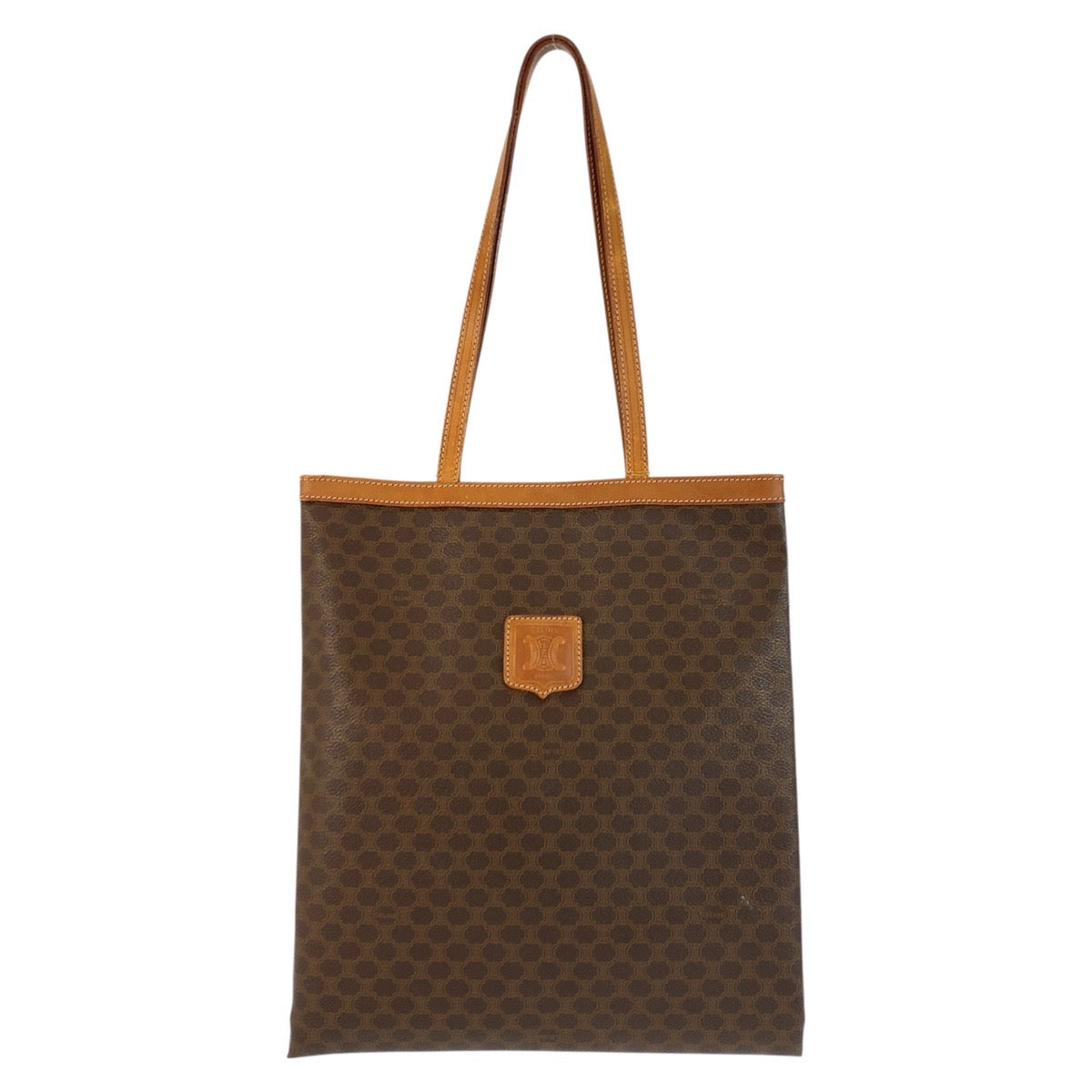 23011
CARTIER カルティエ ヴィンテージ マカダム ブラウン PVC / レザー M162 トートバッグ ショルダーバッグ レディース B5