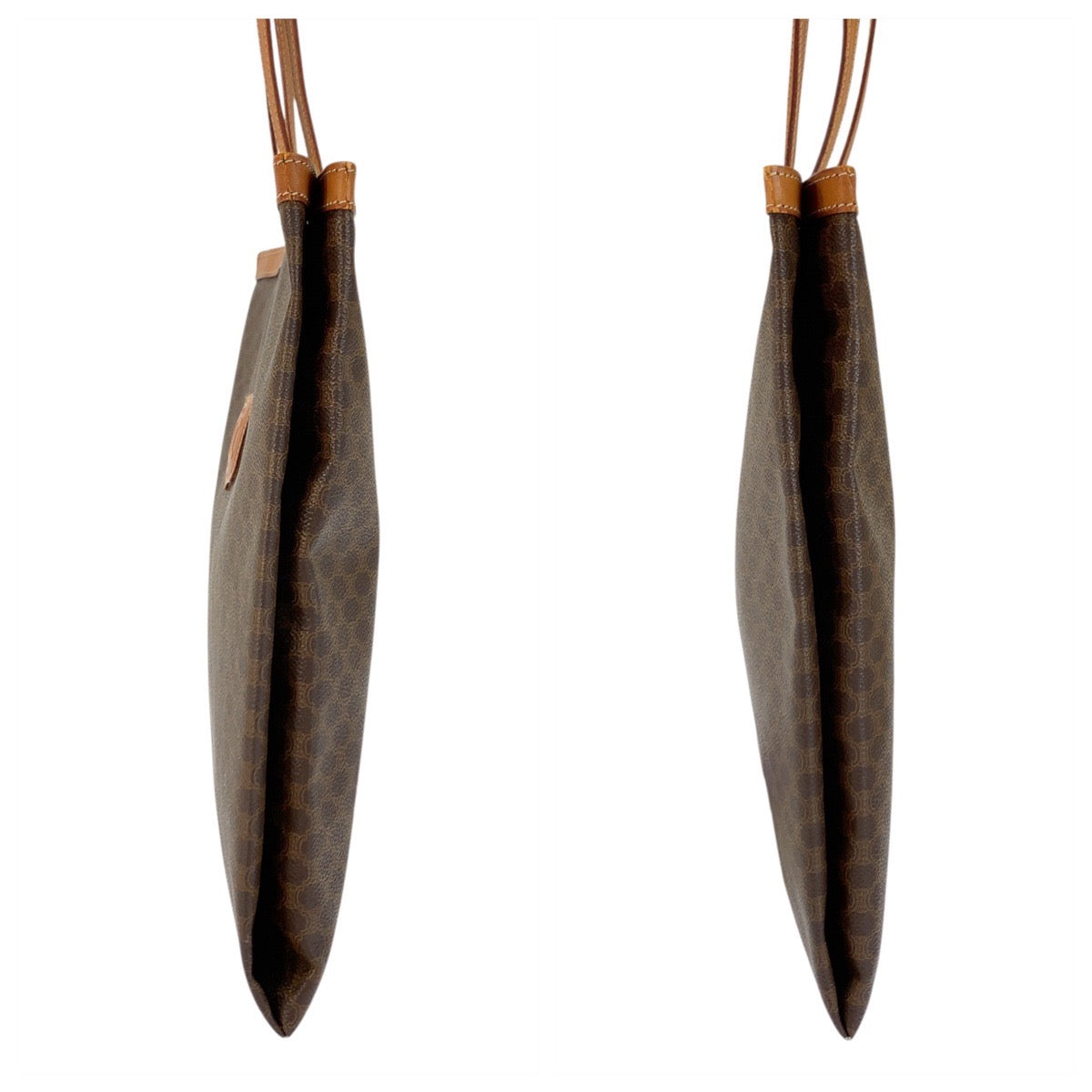 23011
CARTIER カルティエ ヴィンテージ マカダム ブラウン PVC / レザー M162 トートバッグ ショルダーバッグ レディース B5