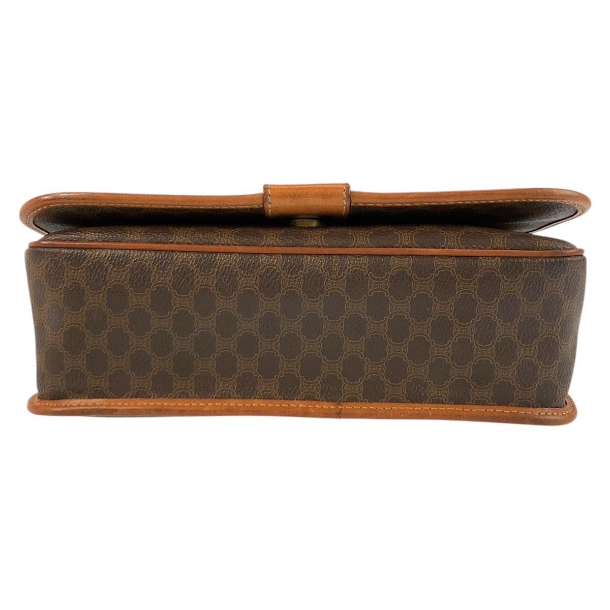 23013
CELINE Macadam Brown Gold Hardware PVC / Leather JMB12 Shoulder Bag Pouch Women's ABP28