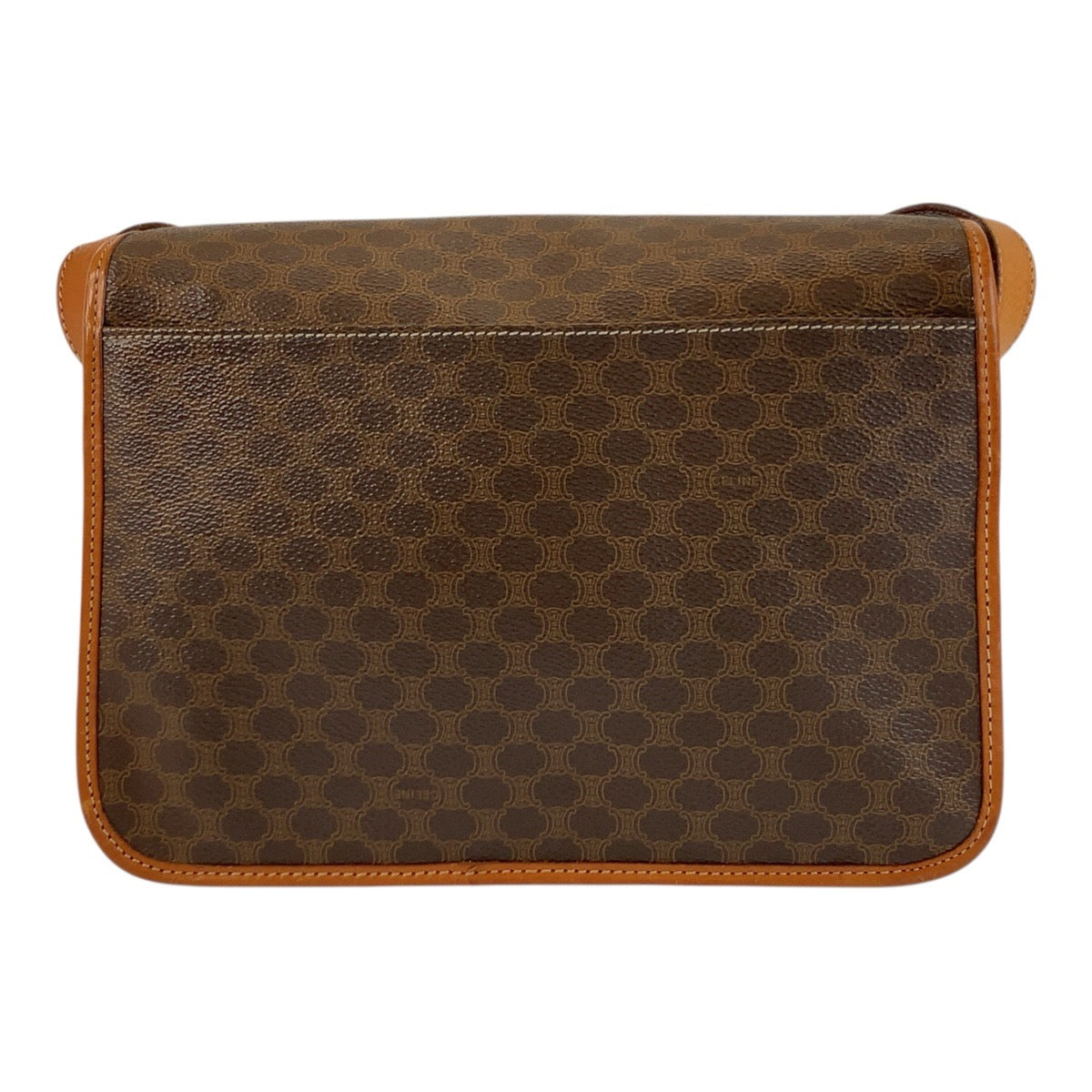 23013
CELINE Macadam Brown Gold Hardware PVC / Leather JMB12 Shoulder Bag Pouch Women's ABP28