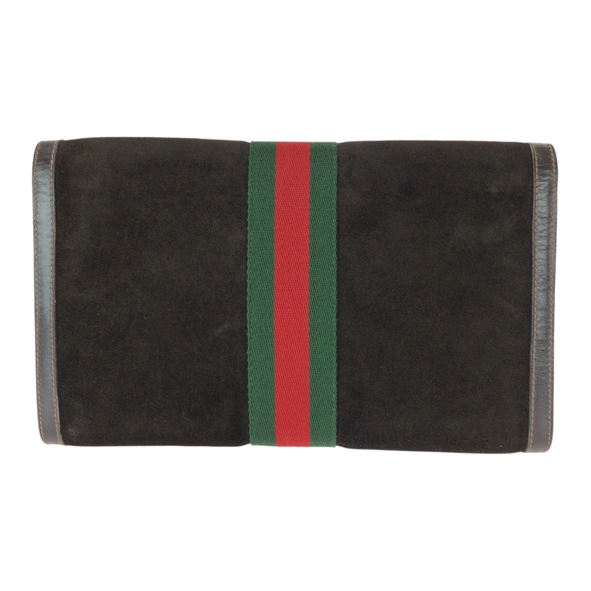23021
GUCCI グッチ ヴィンテージ オールドグッチ シェリーライン ブラウン ゴールド金具 レザー / スエード クラッチバッグ セカンドバッグ ハンドポーチ メンズ ABP28