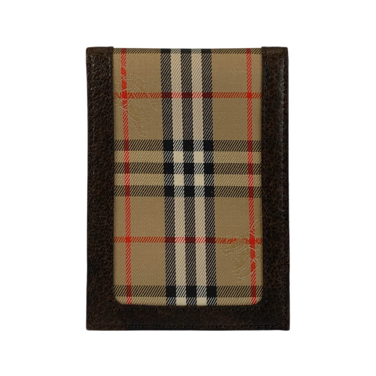 23024
Burberrys バーバリーズ チェック柄 シャドーホース ベージュ ブラウン キャンバス / レザー カードケース パスケース レディース ABP8
