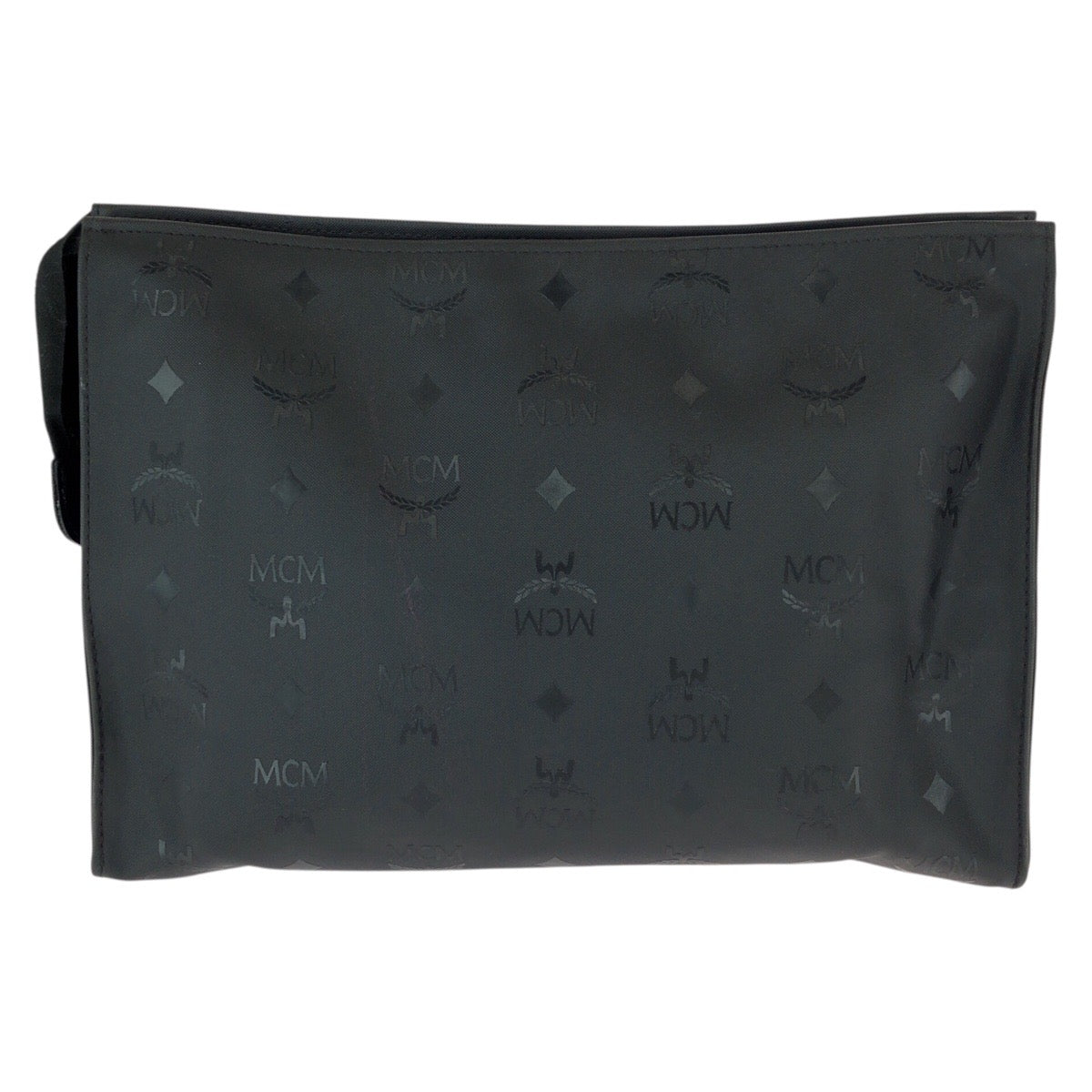 23032
MCM エム シー エム ヴィンテージ ヴィセトス ブラック 黒 ゴールド金具 ナイロン クラッチバッグ セカンドバッグ ハンドポーチ メンズ ABP8