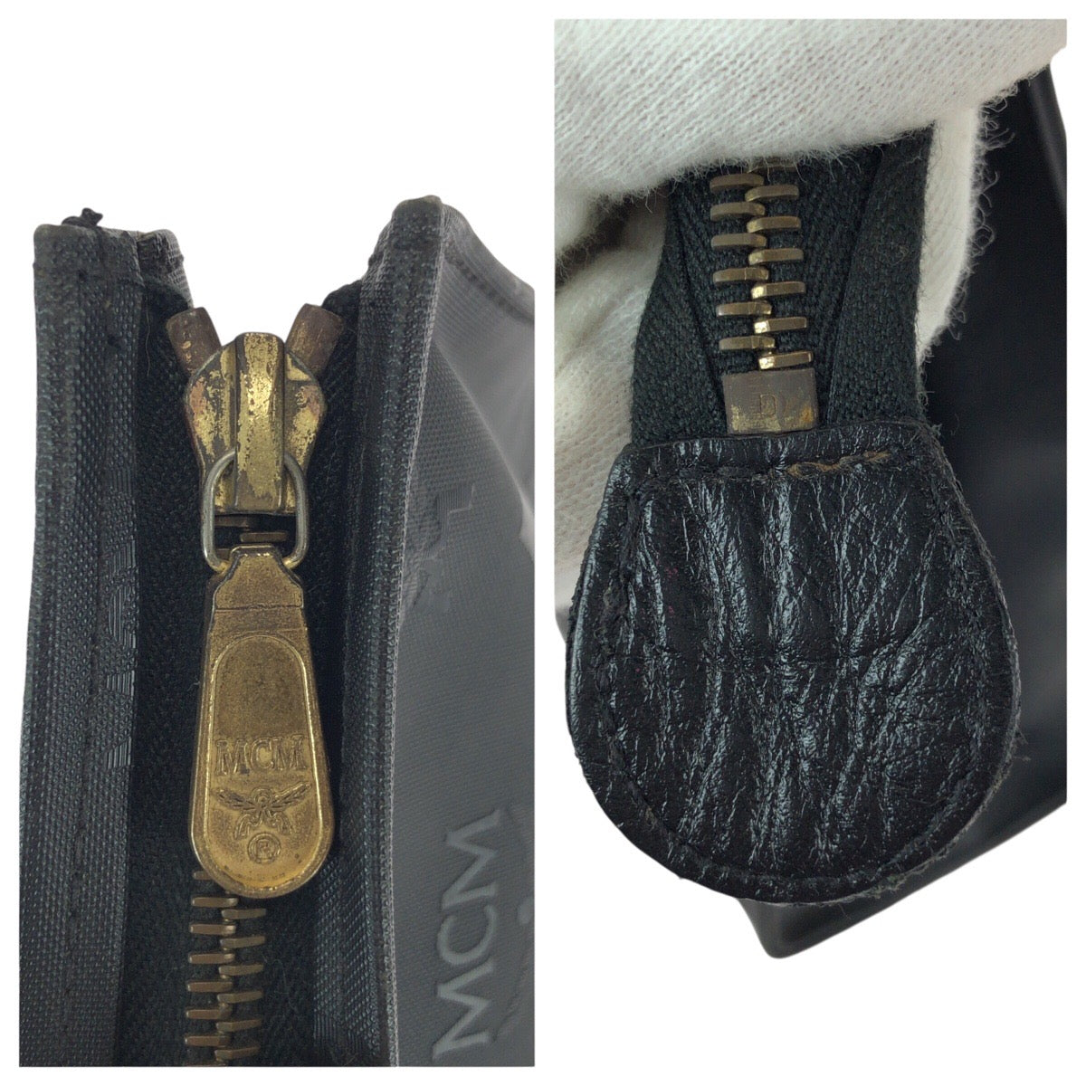 23032
MCM エム シー エム ヴィンテージ ヴィセトス ブラック 黒 ゴールド金具 ナイロン クラッチバッグ セカンドバッグ ハンドポーチ メンズ ABP8