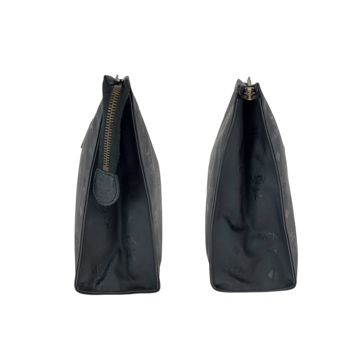 23032
MCM エム シー エム ヴィンテージ ヴィセトス ブラック 黒 ゴールド金具 ナイロン クラッチバッグ セカンドバッグ ハンドポーチ メンズ ABP8