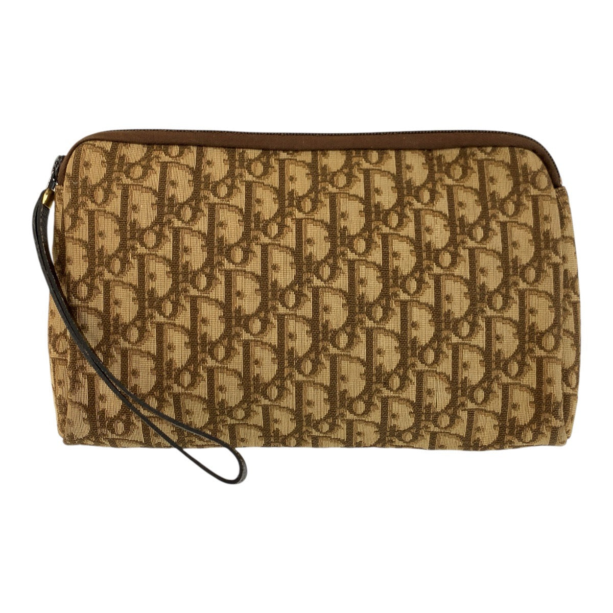 23044
Christian Dior クリスチャンディオール トロッター ベージュ ブラウン ゴールド金具 キャンバス / レザー クラッチバッグ セカンドバッグ メンズ ABP28