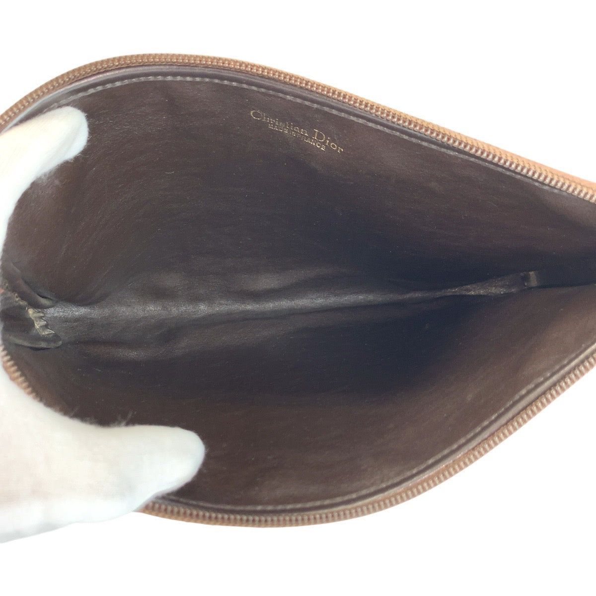 23044
Christian Dior クリスチャンディオール トロッター ベージュ ブラウン ゴールド金具 キャンバス / レザー クラッチバッグ セカンドバッグ メンズ ABP28