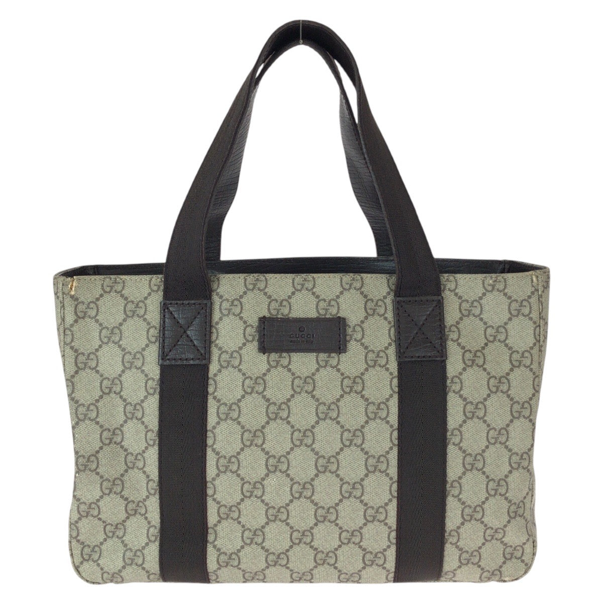 23046
GUCCI グッチ GG柄 カーキ ダークブラウン GGスプリームキャンバス / レザー 141976 トートバッグ 男女兼用 レディース ABP28