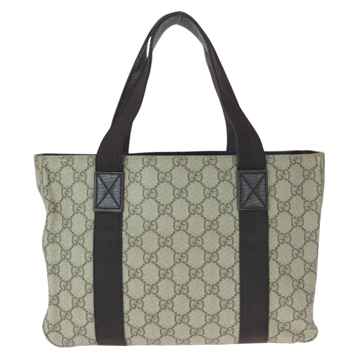23046
GUCCI グッチ GG柄 カーキ ダークブラウン GGスプリームキャンバス / レザー 141976 トートバッグ 男女兼用 レディース ABP28