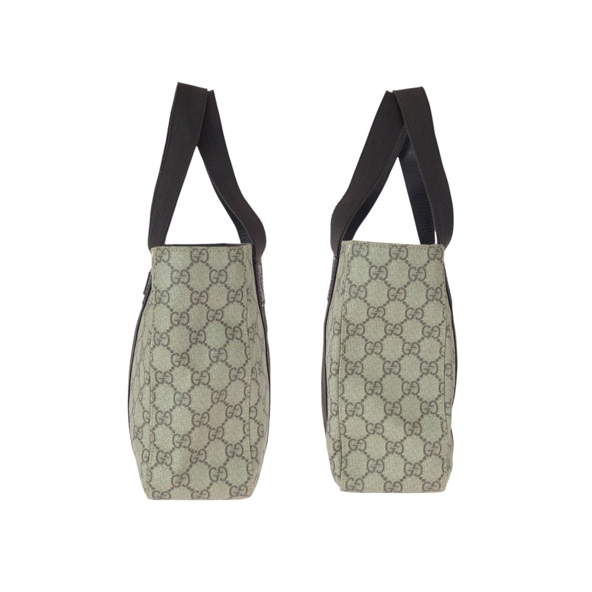 23046
GUCCI グッチ GG柄 カーキ ダークブラウン GGスプリームキャンバス / レザー 141976 トートバッグ 男女兼用 レディース ABP28