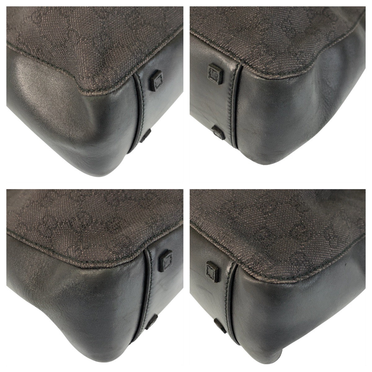 23054
GUCCI グッチ ブラック 黒 GGキャンバス / レザー 101919 トートバッグ ショルダーバッグ レディース AB28