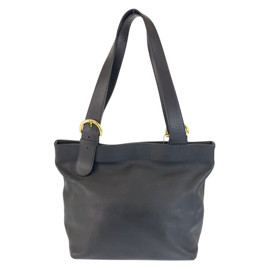 23056
COACH Vintage Old Coach Navy Gold Hardware Leather 4140 Shoulder Bag Unisex Ladies ABP21