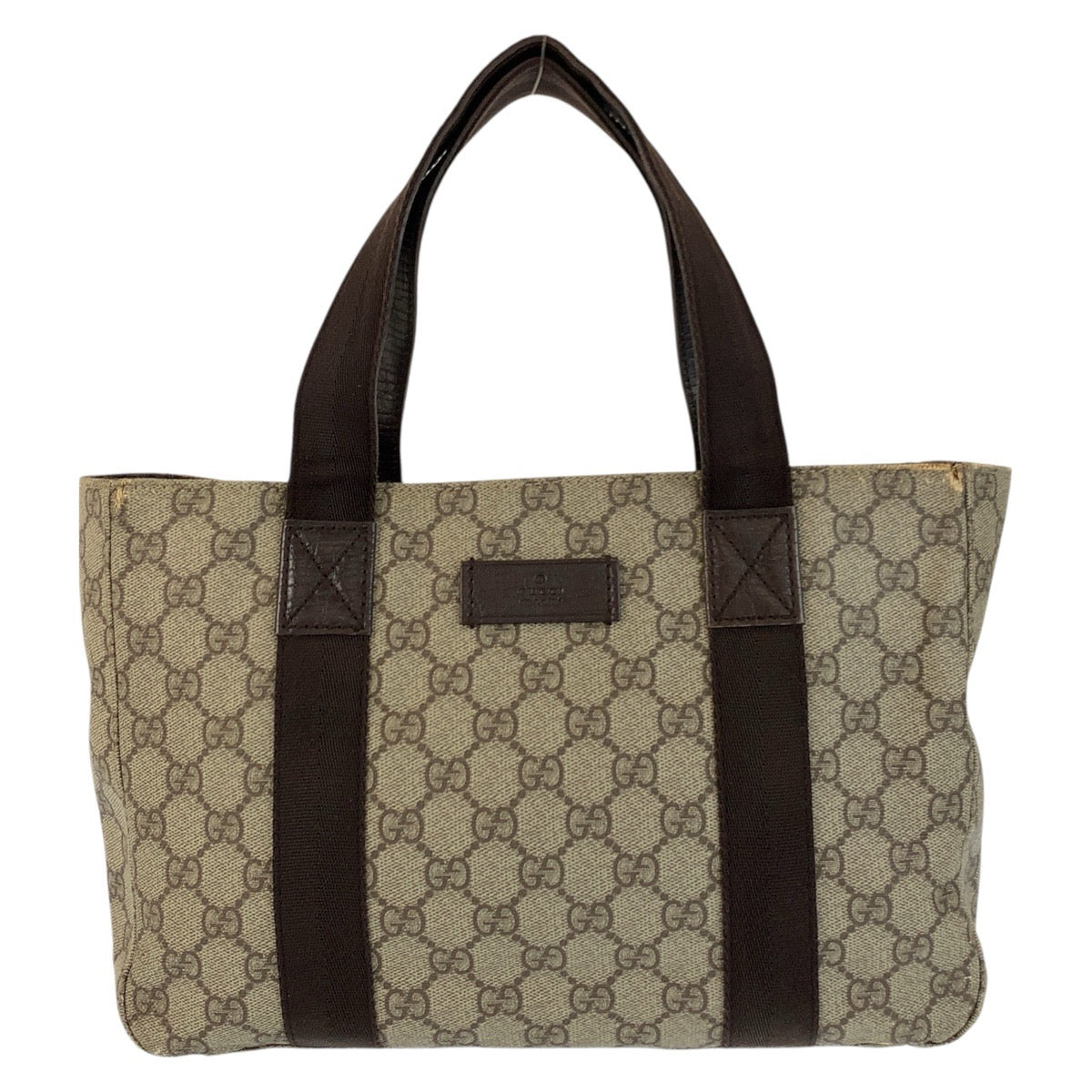 23057
GUCCI グッチ ベージュ ブラウン GGスプリームキャンバス 141976 トートバッグ ハンドバッグ レディース AB21