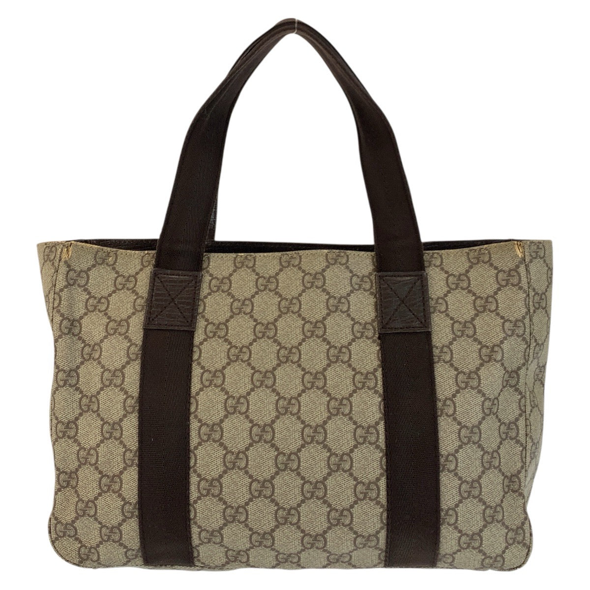 23057
GUCCI グッチ ベージュ ブラウン GGスプリームキャンバス 141976 トートバッグ ハンドバッグ レディース AB21