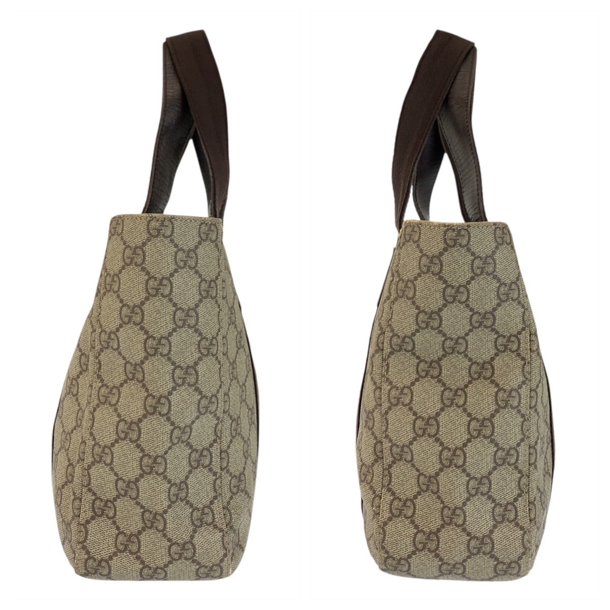 23057
GUCCI グッチ ベージュ ブラウン GGスプリームキャンバス 141976 トートバッグ ハンドバッグ レディース AB21