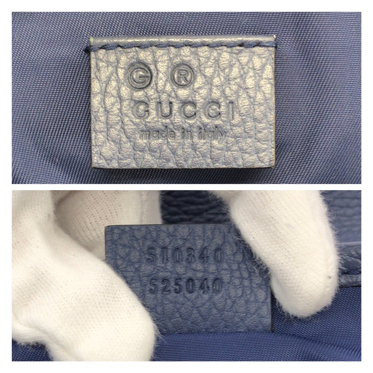 23060
GUCCI Beige Blue Silver Hardware GG Canvas / Leather 510340 Shoulder Bag Messenger Bag Men's A80