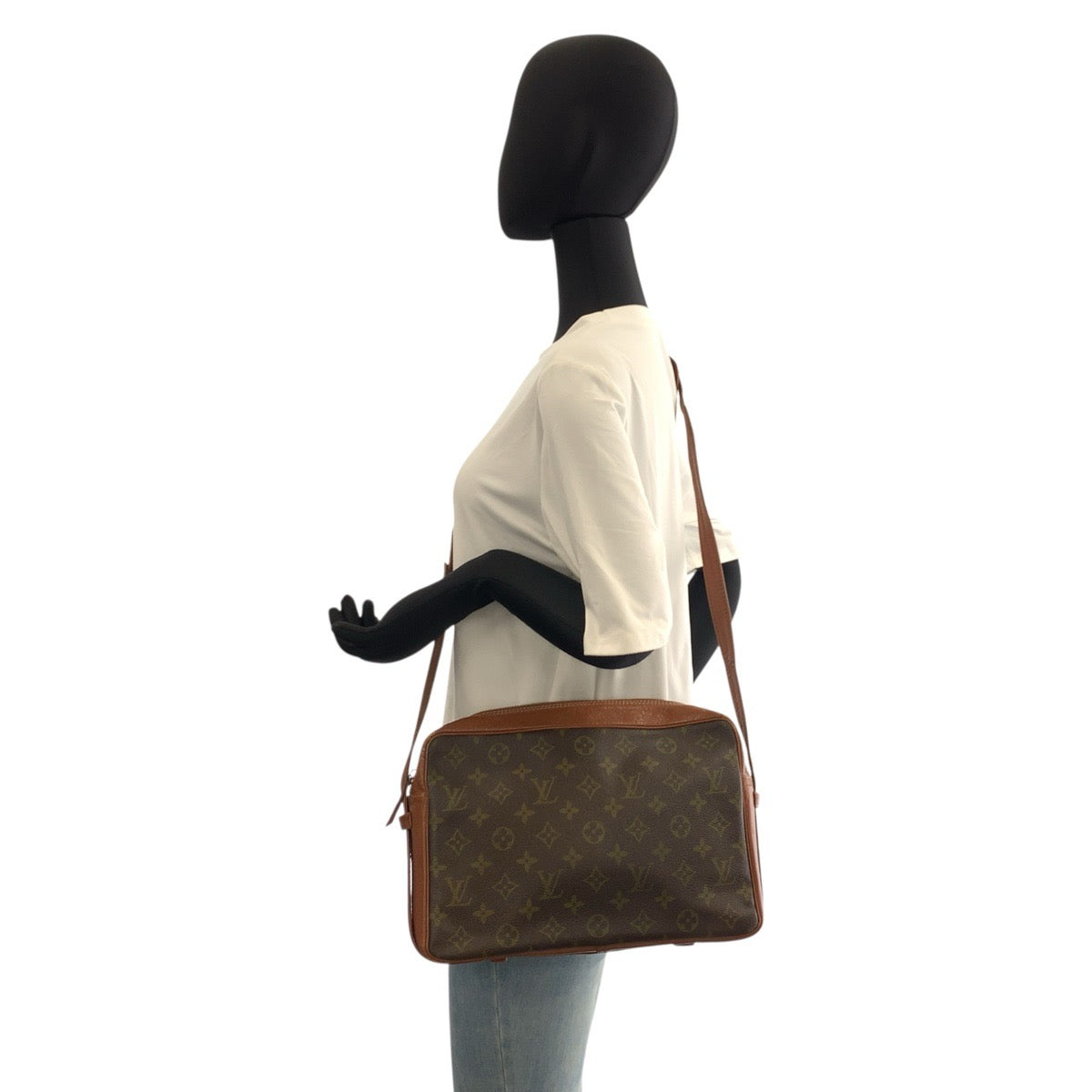 23063
LOUIS VUITTON ルイヴィトン モノグラム サックバンドリエール30 ブラウン ゴールド金具 PVC M51364 ショルダーバッグ メッセンジャーバッグ レディース AB28