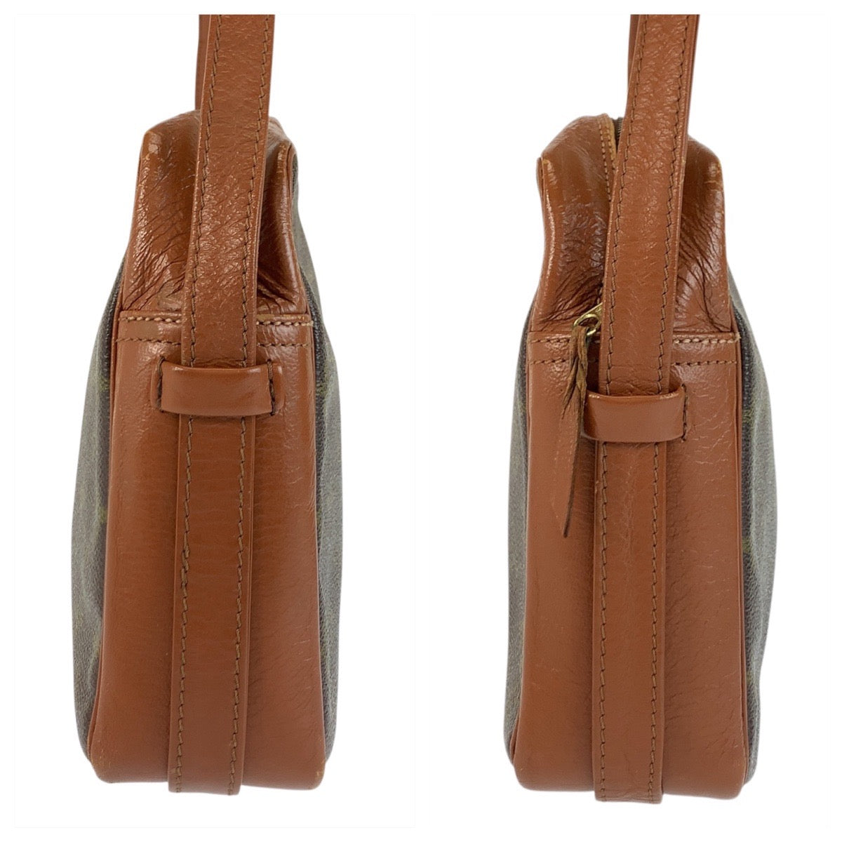 23063
LOUIS VUITTON ルイヴィトン モノグラム サックバンドリエール30 ブラウン ゴールド金具 PVC M51364 ショルダーバッグ メッセンジャーバッグ レディース AB28