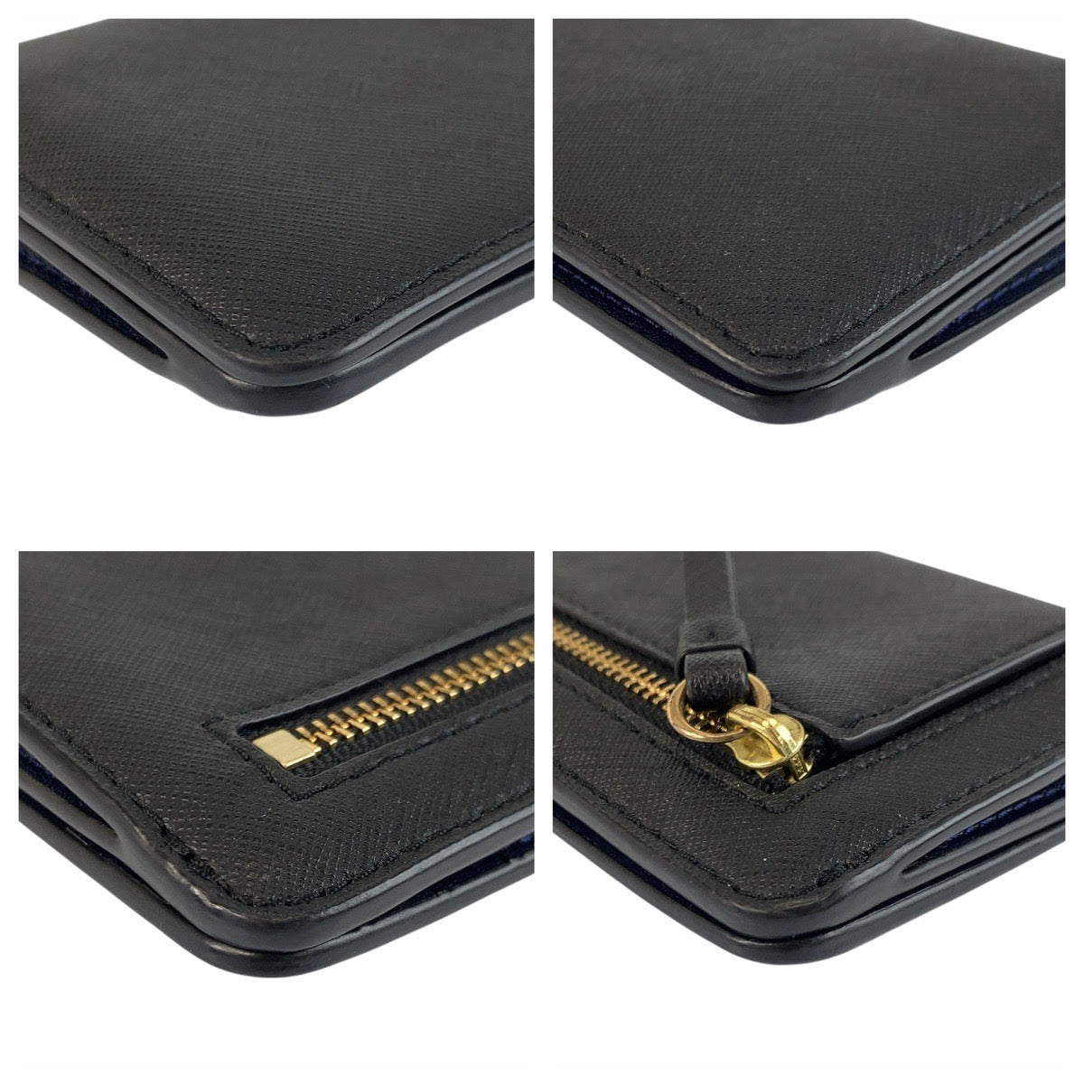 23072
Tory Burch トリーバーチ ネイビー ゴールド金具 レザー 長財布 ロングウォレット レディース A5