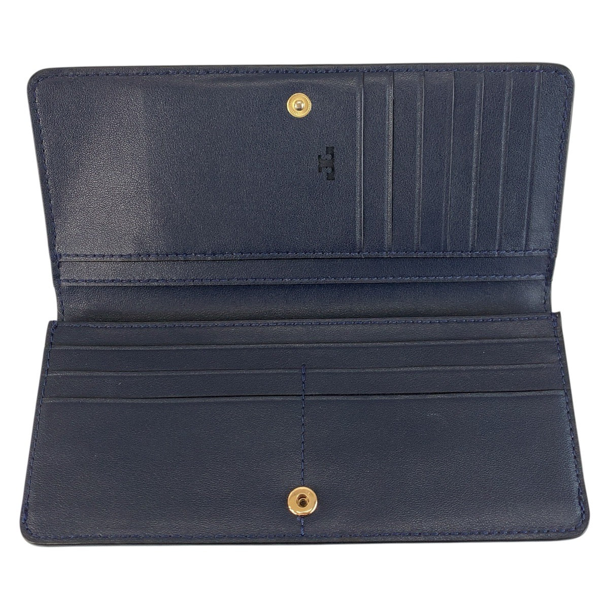 23072
Tory Burch トリーバーチ ネイビー ゴールド金具 レザー 長財布 ロングウォレット レディース A5