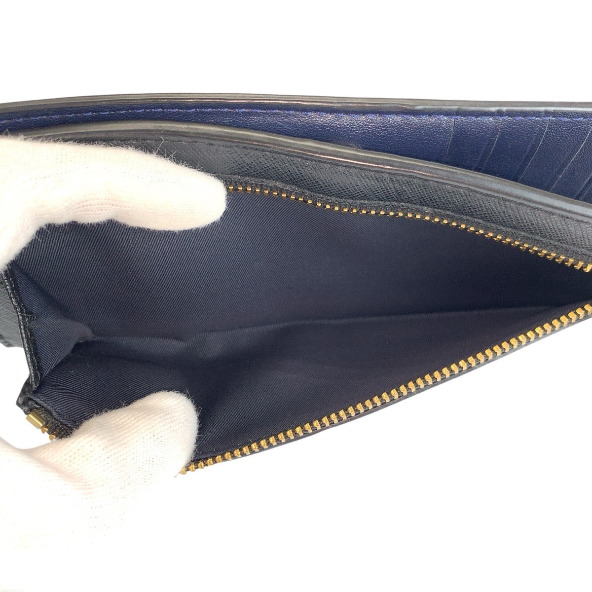 23072
Tory Burch トリーバーチ ネイビー ゴールド金具 レザー 長財布 ロングウォレット レディース A5