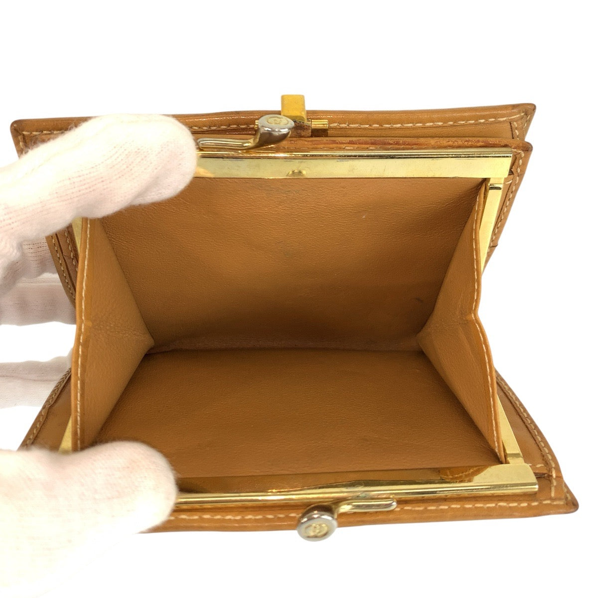 23073
GUCCI Vintage Sherry Line Micro GG Interlocking Brown Beige Gold Hardware GG Supreme Canvas / Leather 035 904 8785 Bi-fold Wallet Compact Wallet Women's ABP21